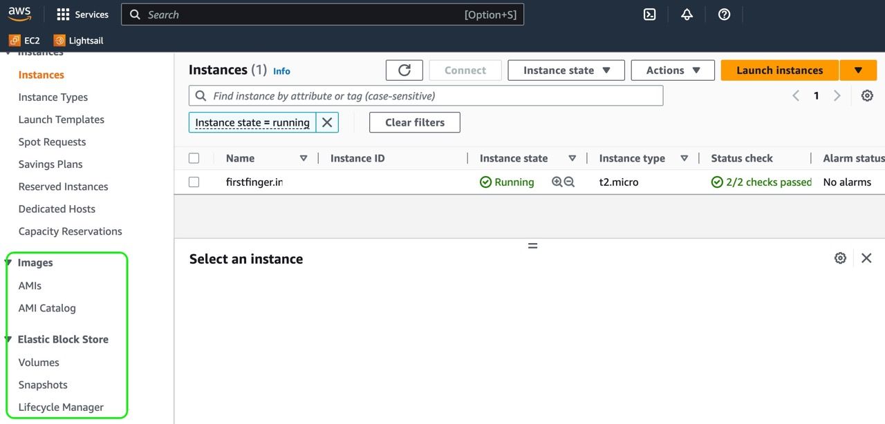 AWS EC2 Dashboard