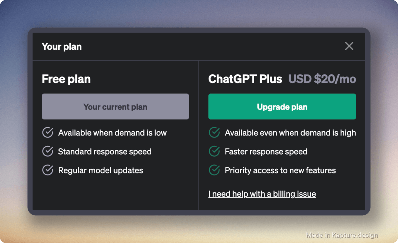 ChatGPT Plus Pricing