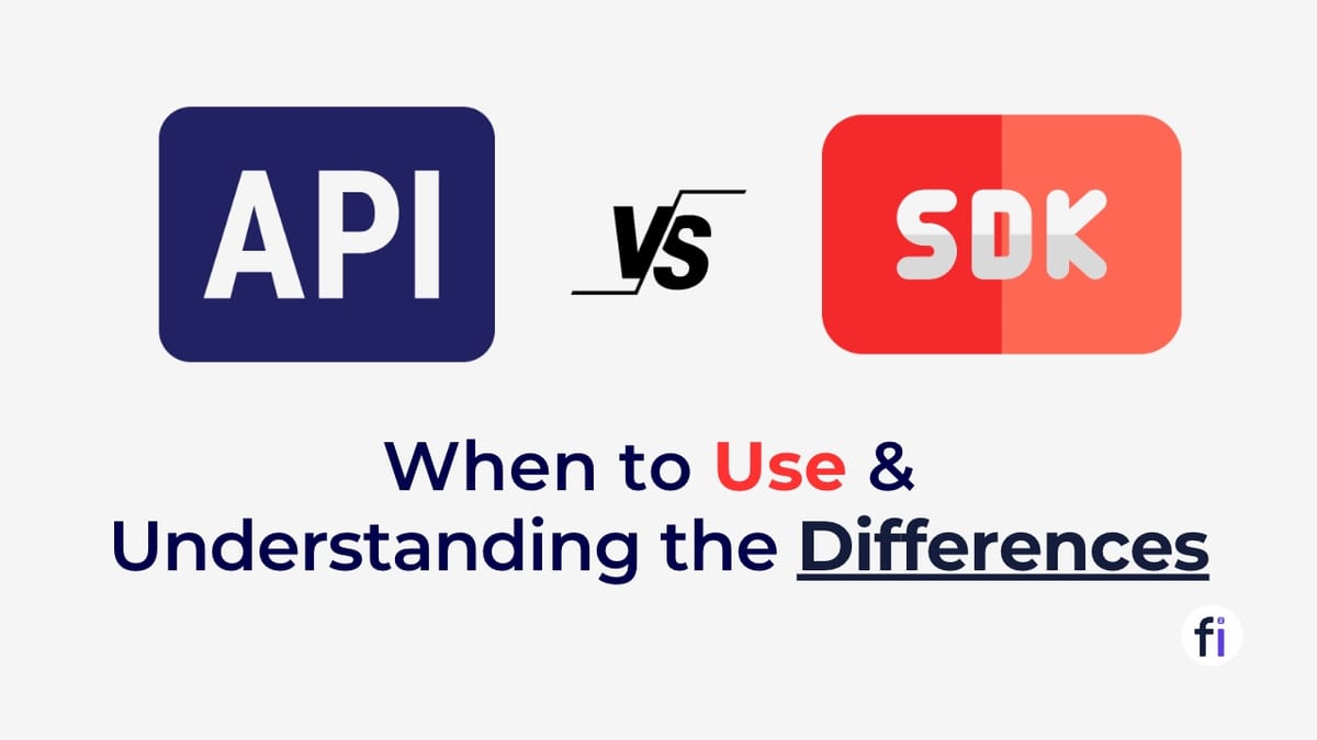 API vs SDK